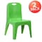 Flash Furniture Green Plastic Stack School Chair-11"H Seat, PK2 2-YU-YCX-011-GREEN-GG - alternate 10